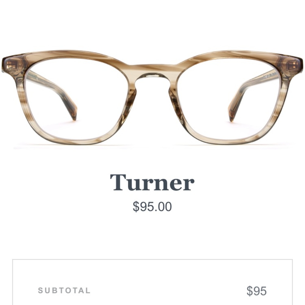 Warby Parker Turner Reading Glasses +1.00